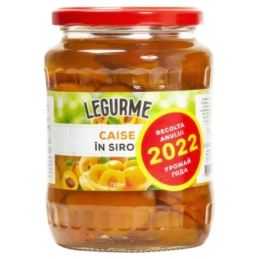 Абрикос пол. "Legurme" у сиропі 720 мл, Молдова