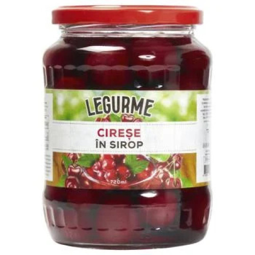 Черешня "Legurme" ціла у сиропі,скло 720 г