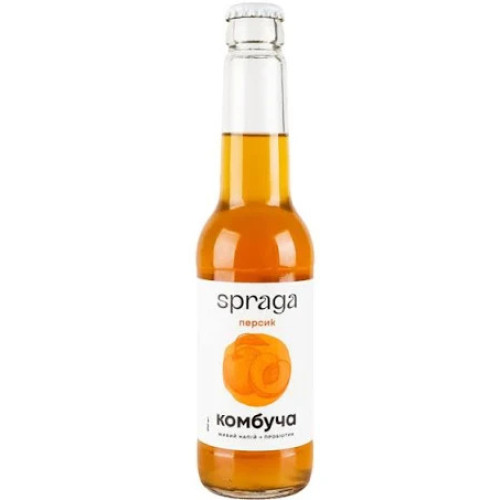 Напій Комбуча "Spraga" персик скло, 0.25л