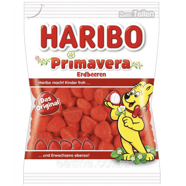 Жув. Цукерки "Haribo"Strawberry, 200g, Німеччина