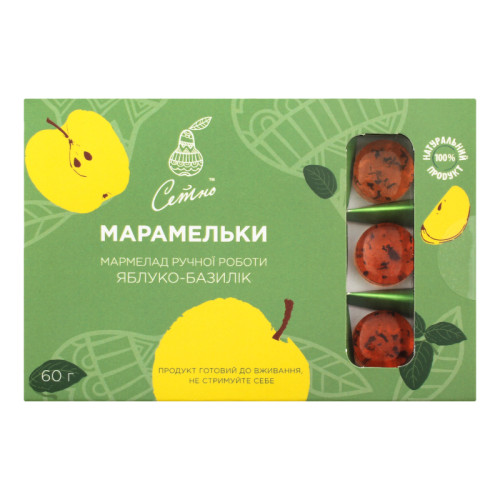 Мармелад "Сетно" з Соку Яблуко-Базилік, 60г