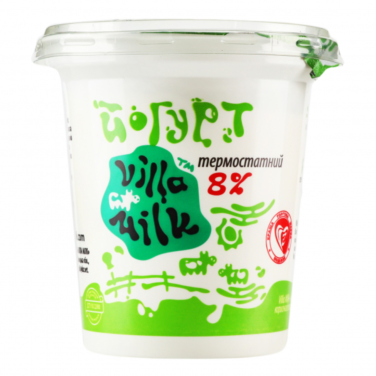 Йогурт " Villa milk " грецький 8% стакан, 300 г, Україна