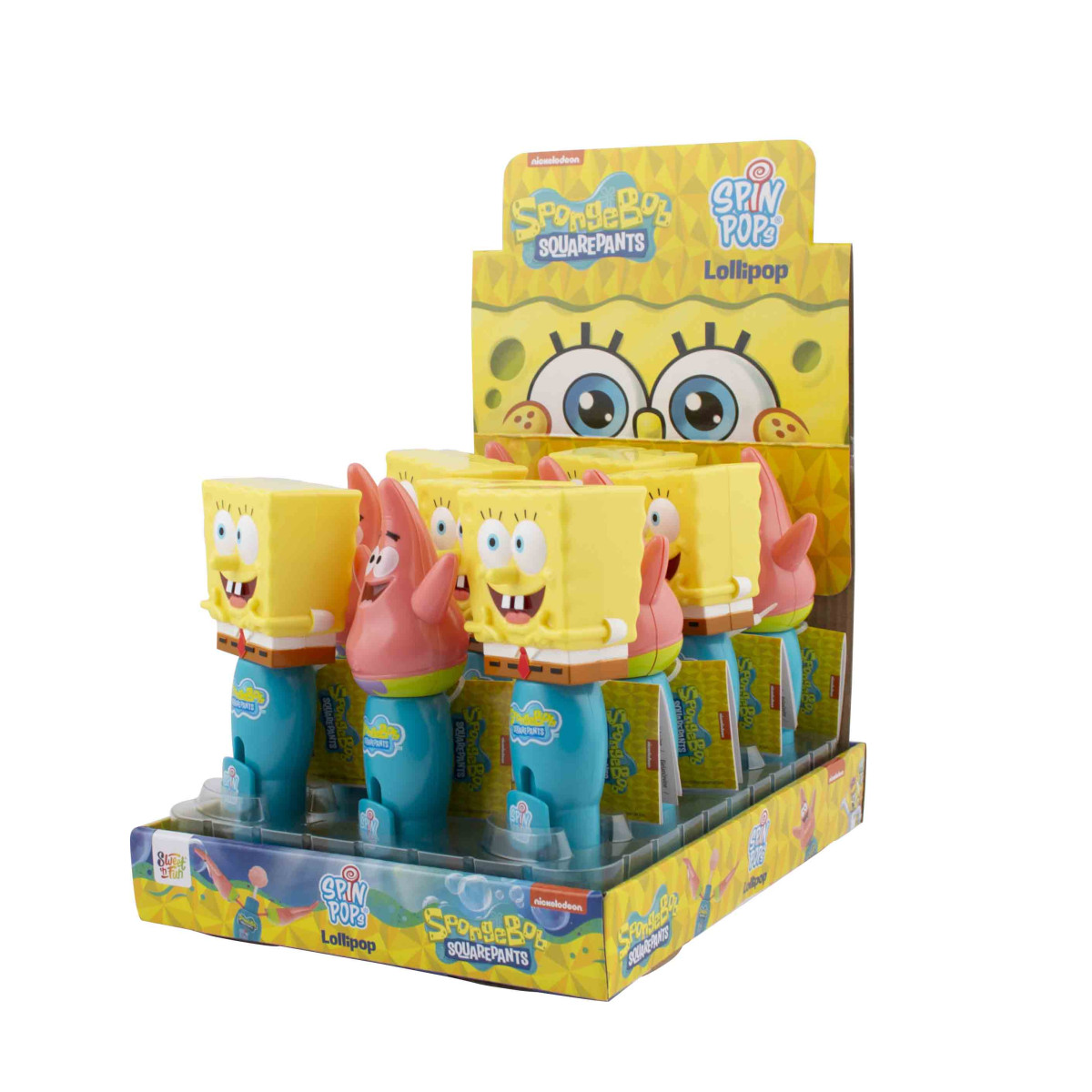 Іграшка цукерка "Sweet`n Fun" Spange Bob Spin Pop , 8 г, Чехія