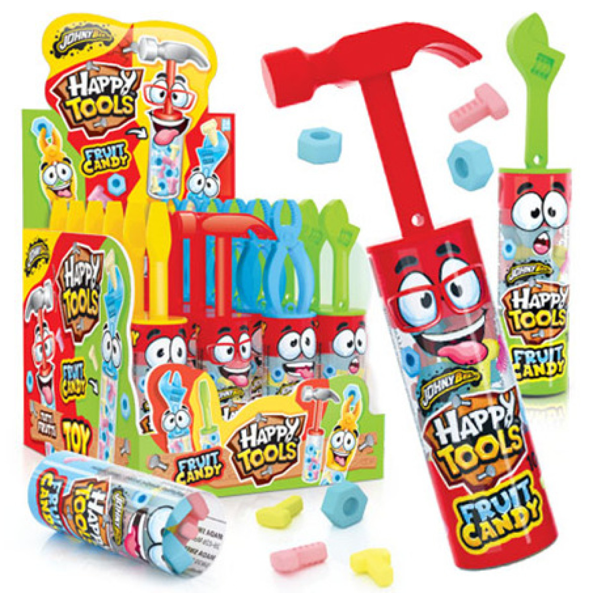 Іграшка з цукерками "Johny Bee" Happy Tools , 10 г, Китай