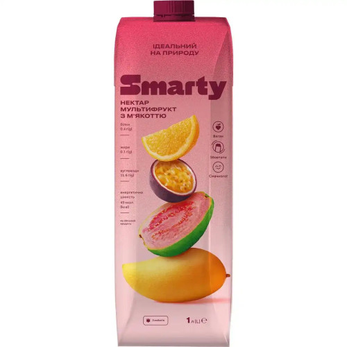 Сік "Smarty" нектар мультифрукт , 1 л