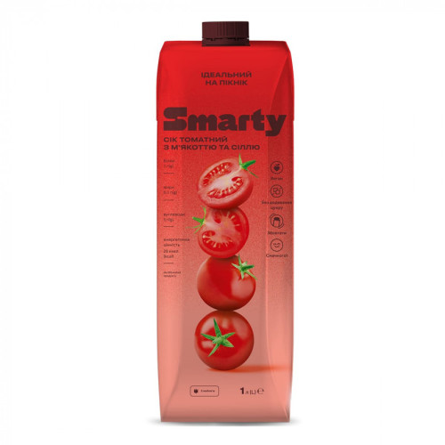 Сік "Smarty" томатний , 1 л