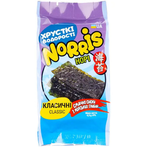 Чипси "Norris" норі класичні , 4 г