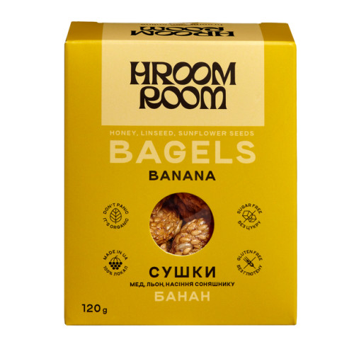 Сушки "Hroom Room" медові кунжут , 120 г
