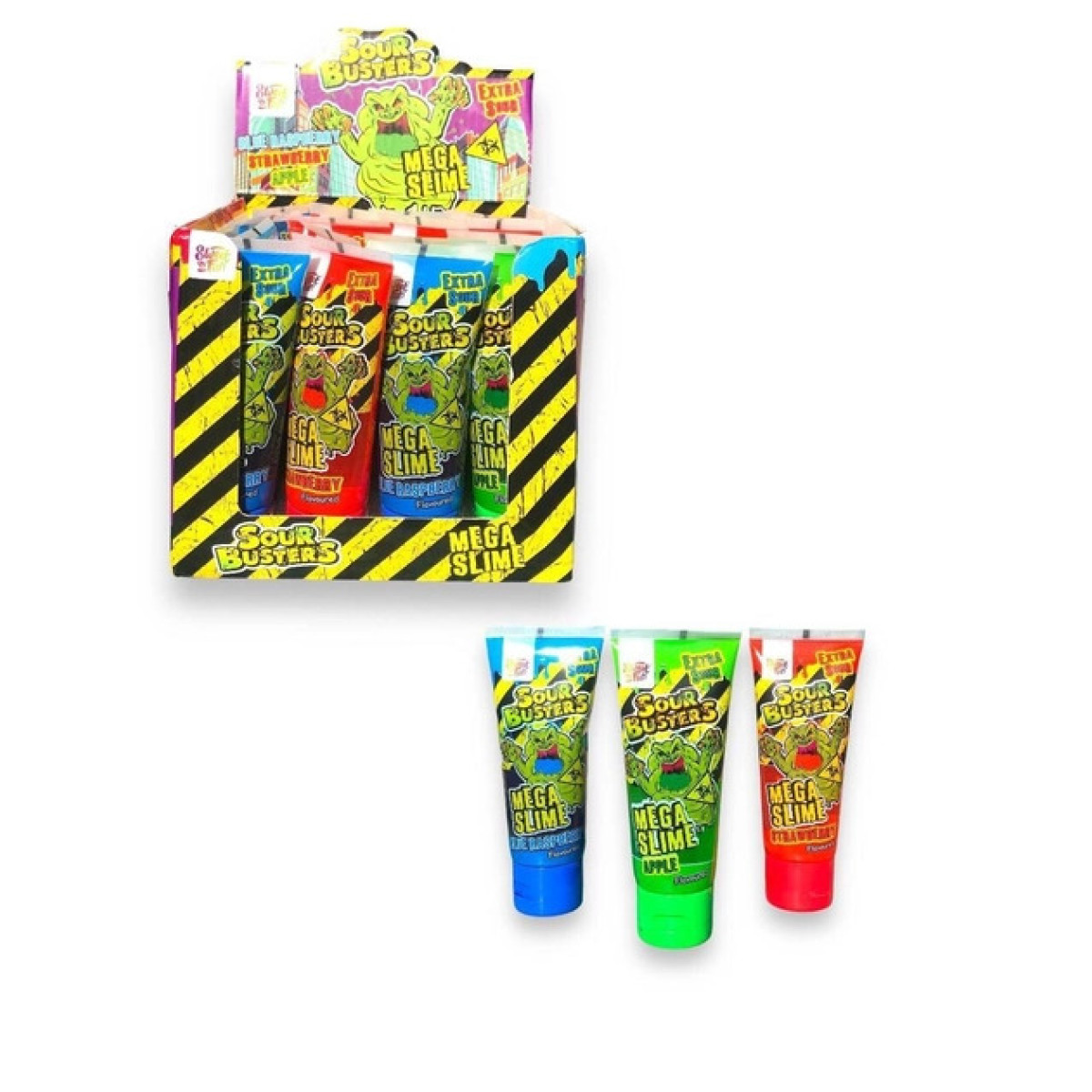 Жув.Гумка "Johny Bee" Sour Busters Mega Slime, 55г, Польща